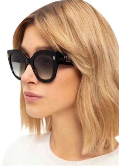 fendi sunglasses leather arms|tradesy fendi women's sunglasses.